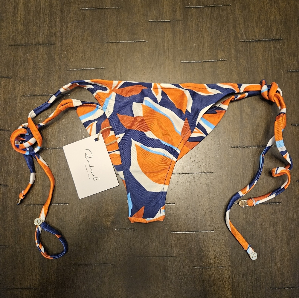 Rio Del Sol - Orange and Blue Bikini Bottom